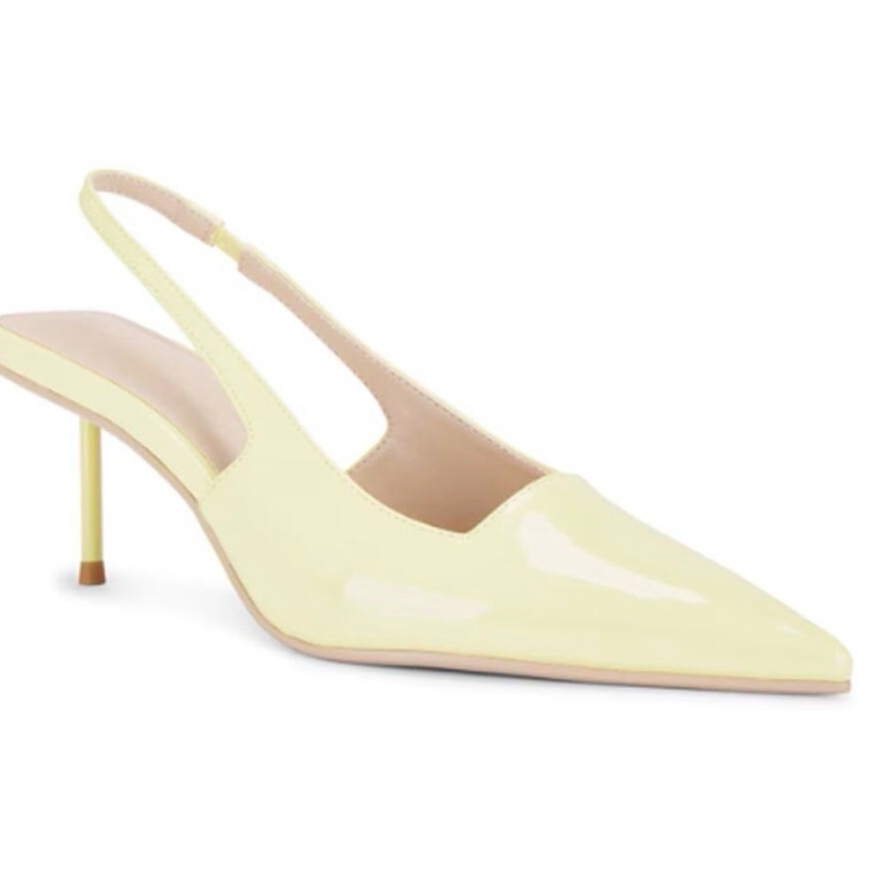 FEMME LA X REVOLVE G55 kitten heel in butter yellow
